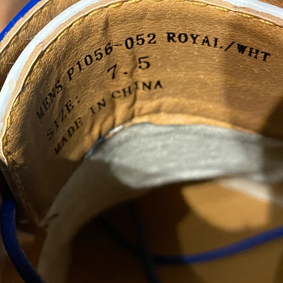 BOLANO Blue & White Wing Tips - Picture 8 of 8